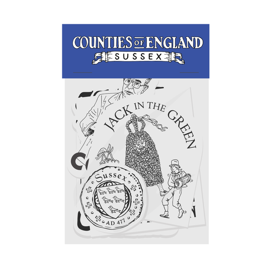 Counties of England SUSSEX Sticker Pack [WHOLESALE]
