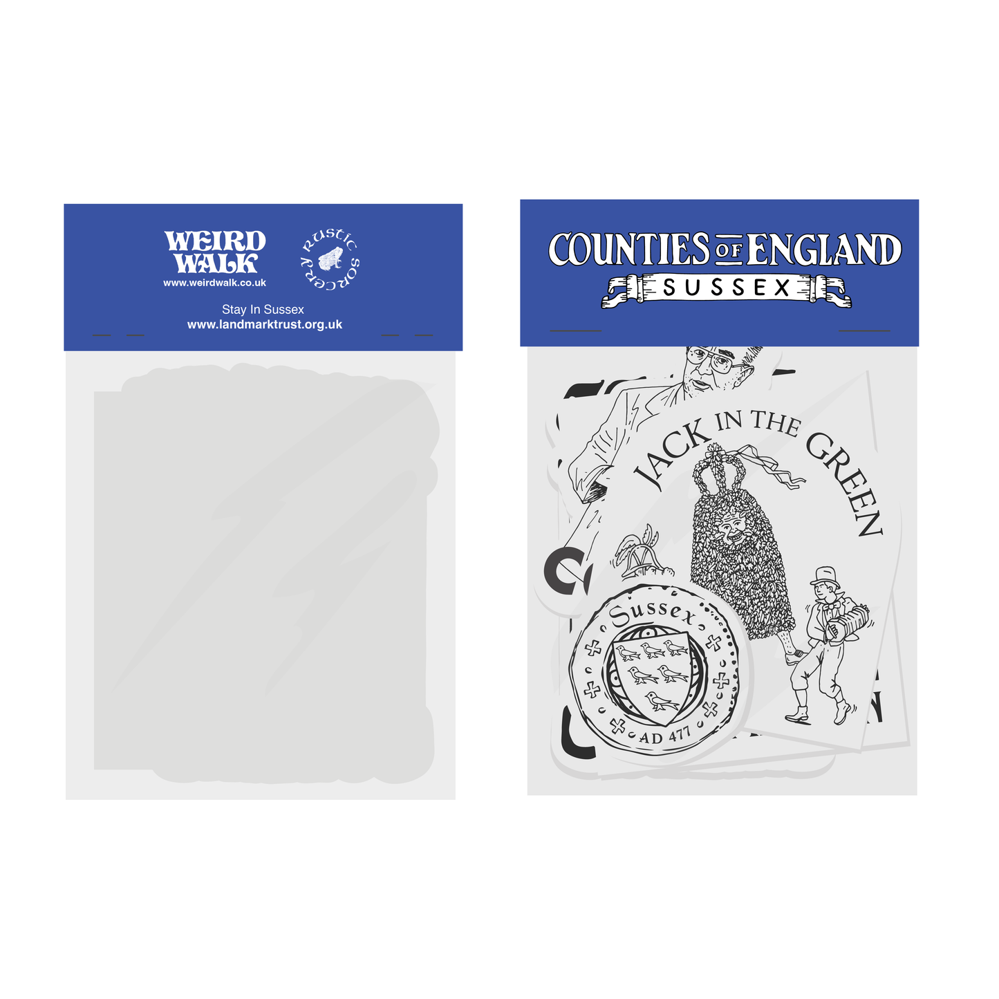 Counties of England SUSSEX Sticker Pack [WHOLESALE]