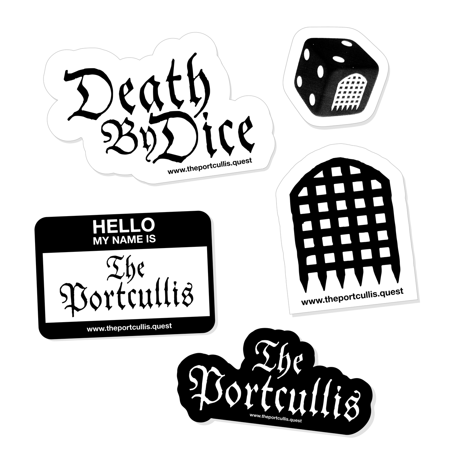 THE PORTCULLIS Sticker Pack