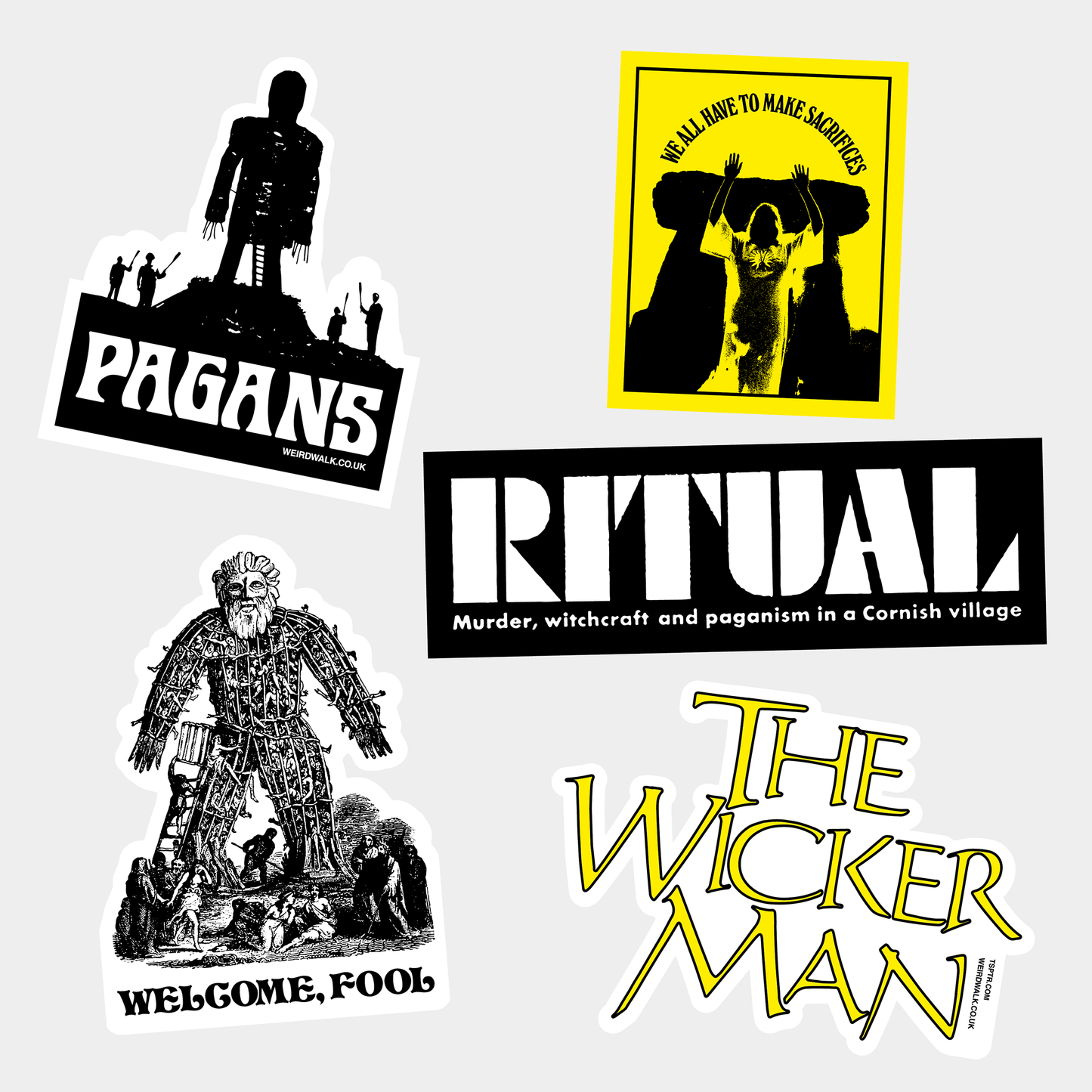 Wicker Man RITUAL Sticker Pack